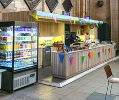 The stump cafe inside St Botolph's Church