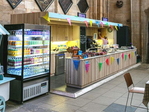 The stump cafe inside St Botolph's Church